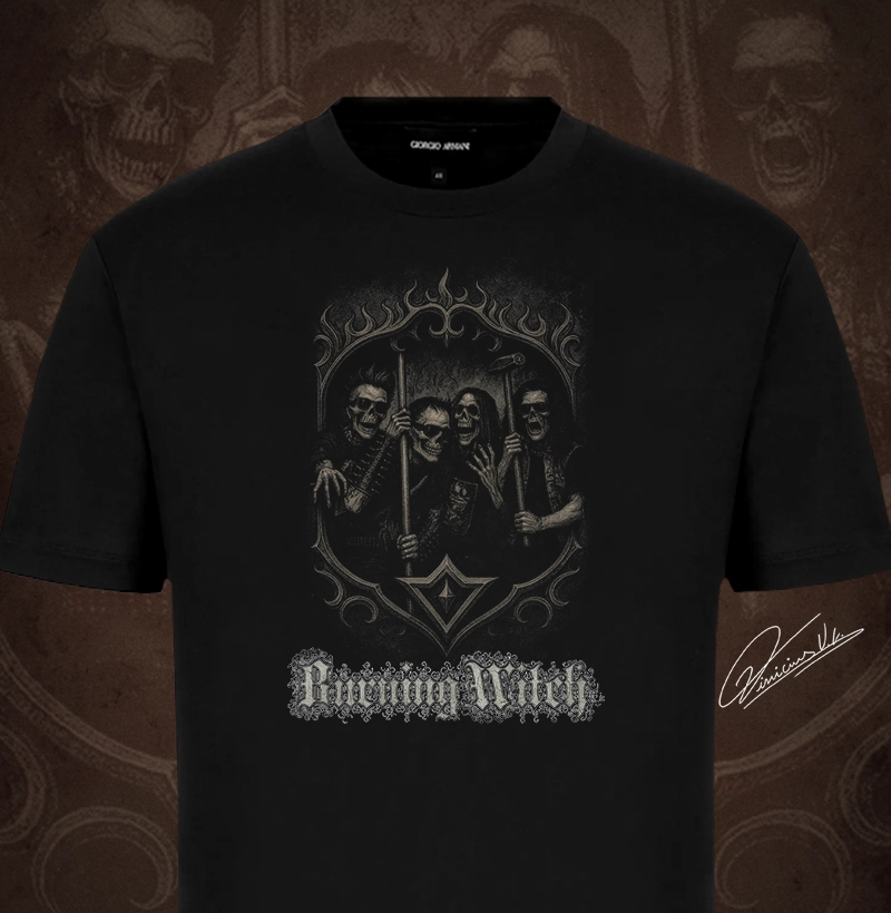 Burning Witch Doom Skulls