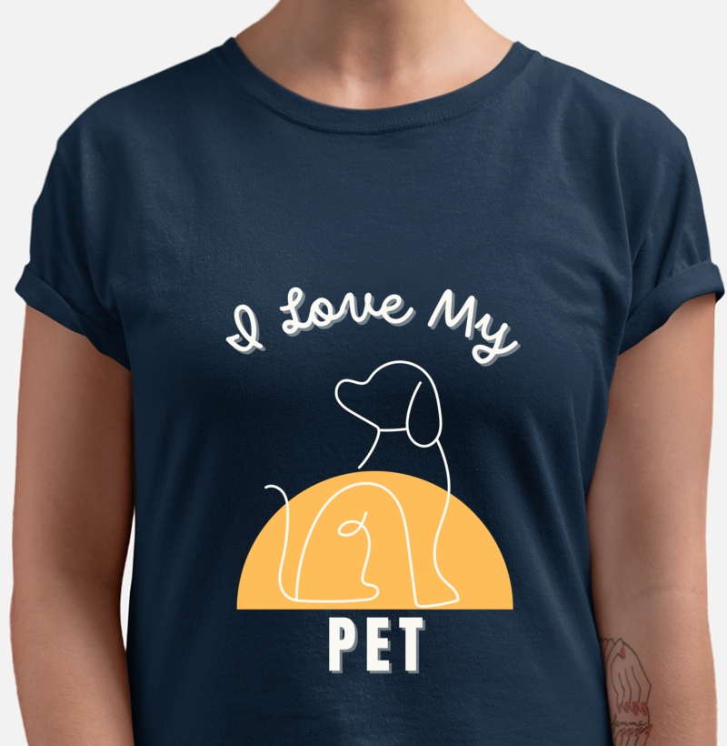 Camiseta I Love My Pet