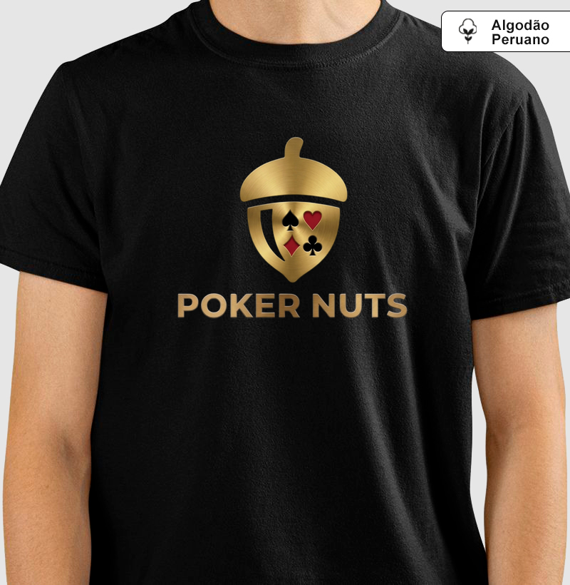 Camiseta Algodão Peruano Golden Poker Nuts 
