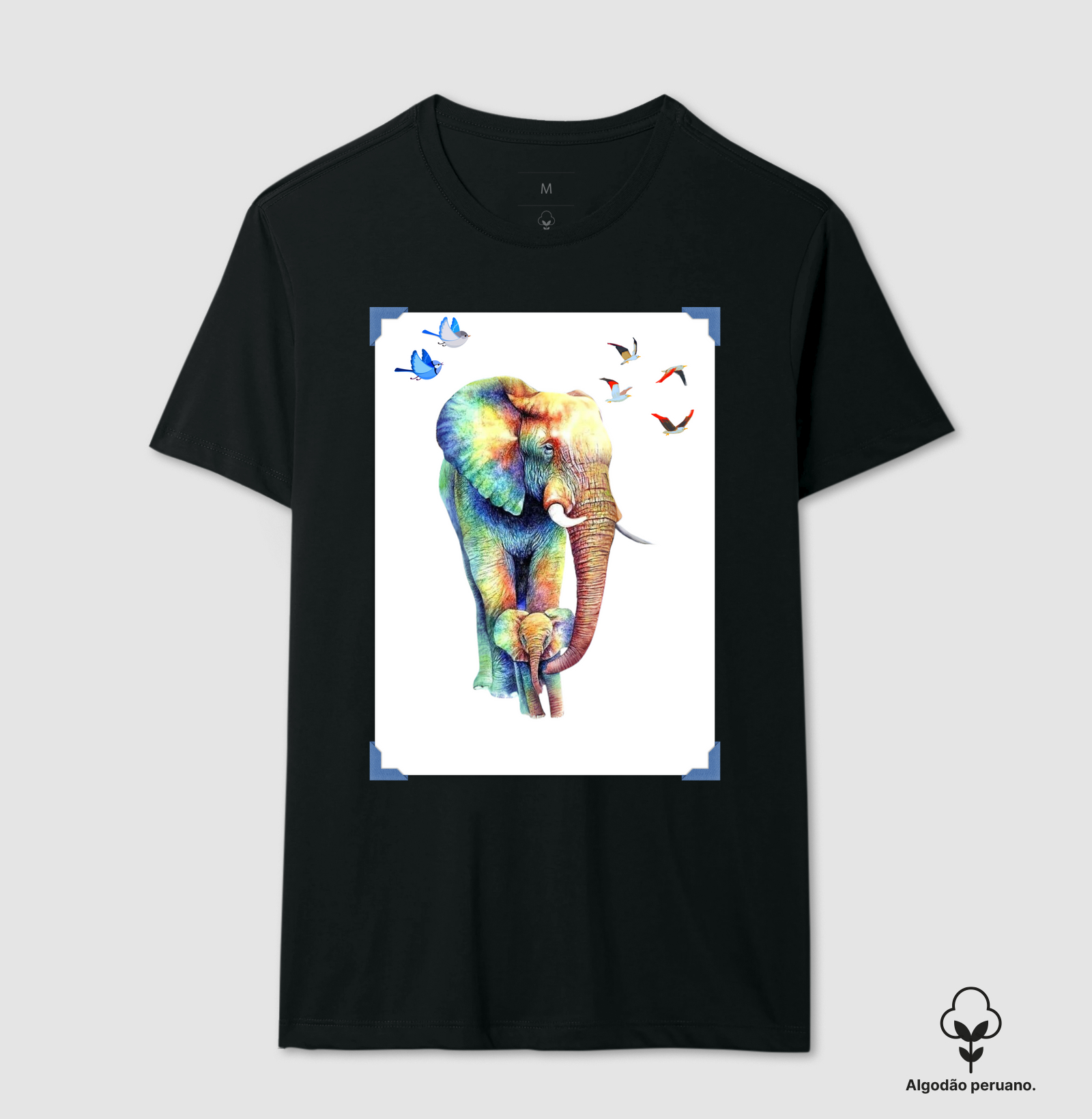 Elefante protegendo filhote