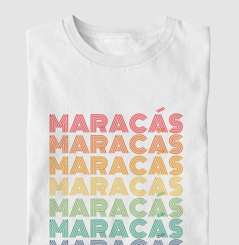 Maracás Letreiro Retrô