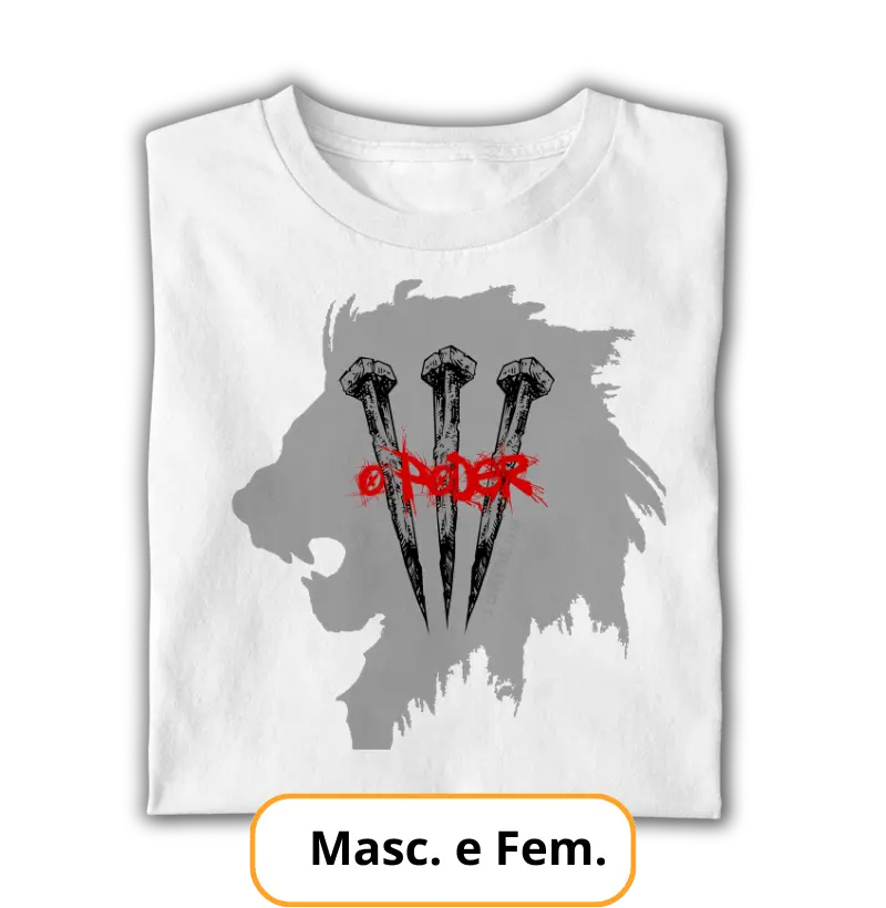 Camiseta - O Poder, Leão, Sacrifício