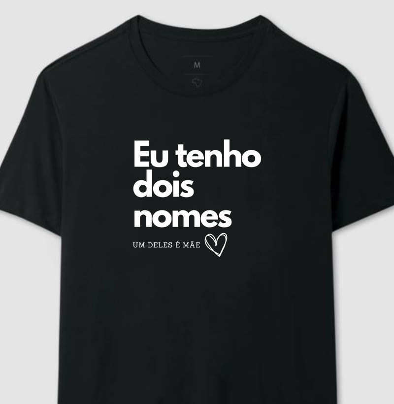 Camiseta Mãe dois nomes