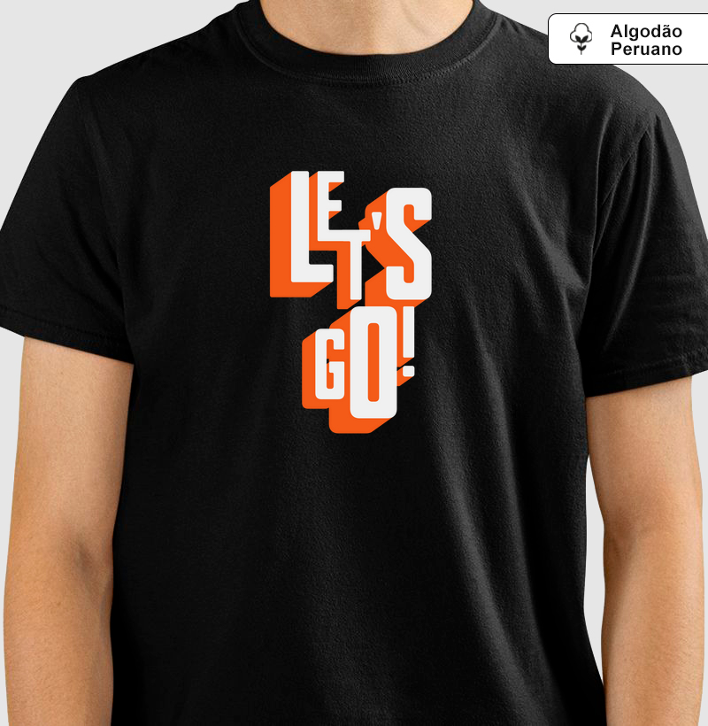 Vamos Lá: Camiseta em Algodão Peruano - Estilo e Atitude em Cada Passo