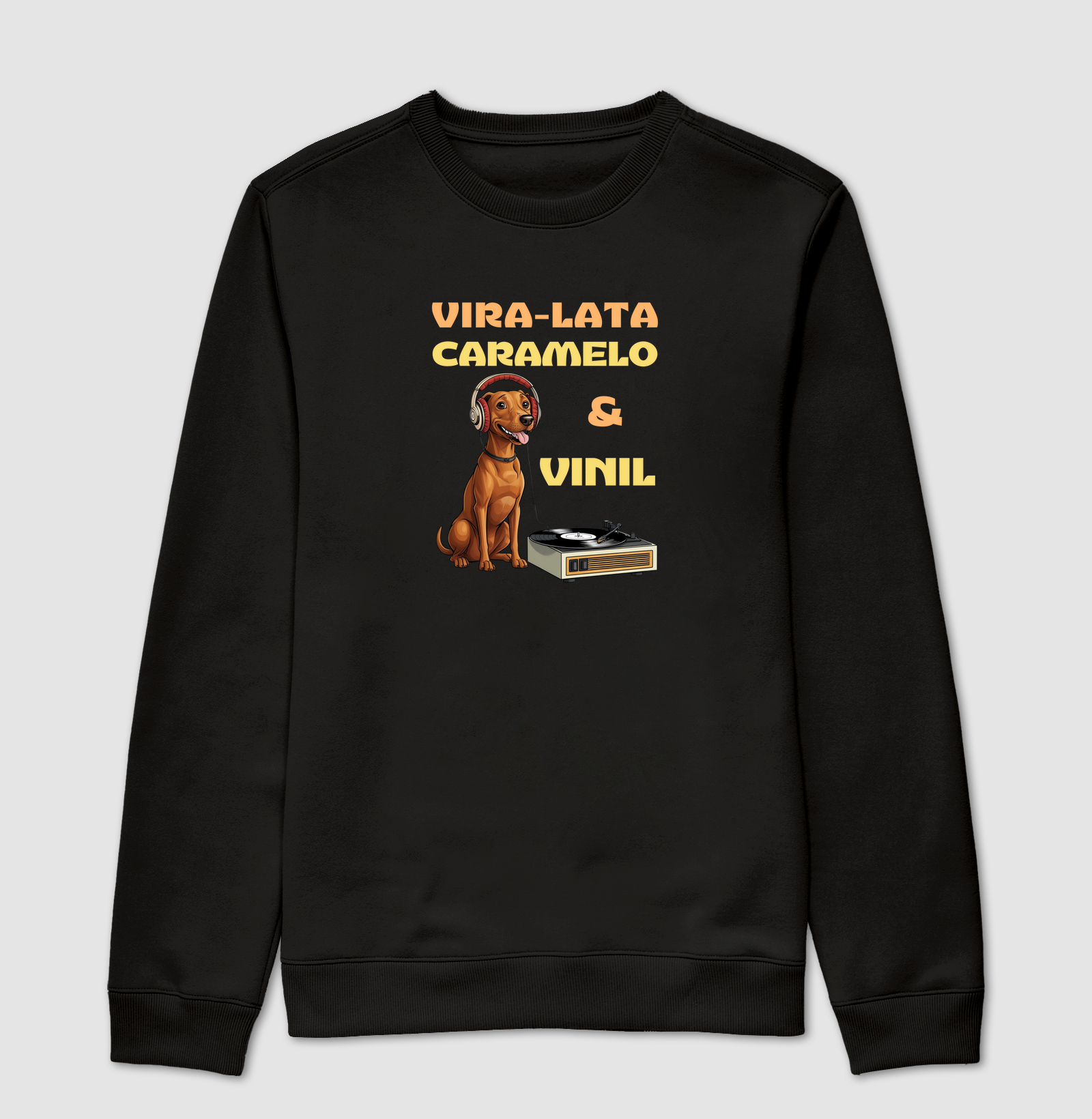 VIRA-LATA CARAMELO E VINIL