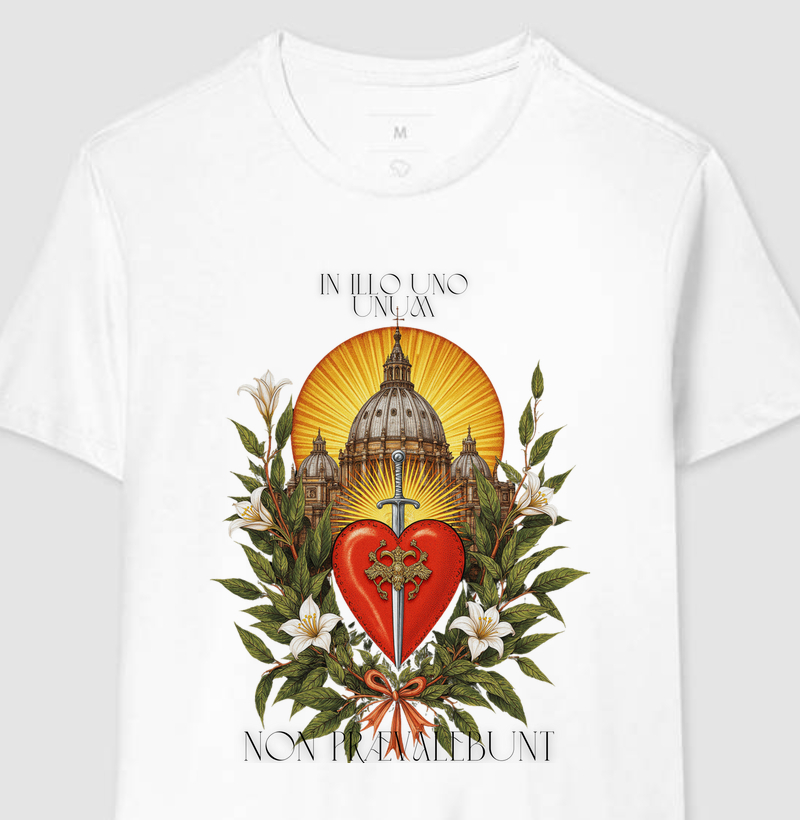 Camiseta Non Prævalebunt: A Vitória da Igreja