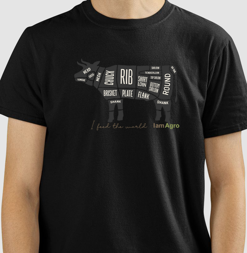 Camiseta Carnes - Eu alimento o mundo.