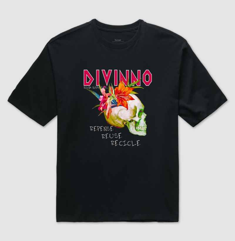 Flores na caveira