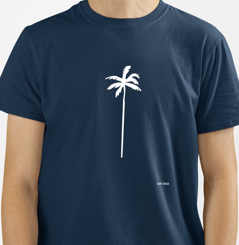CAMISETA PRETA SURF SHACK LOGO ARVORE