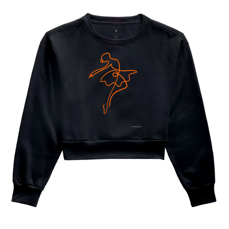 camiseta bailarina em traços