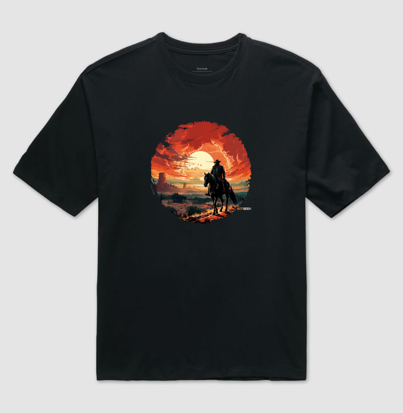 Camiseta Oversized Western Redemption