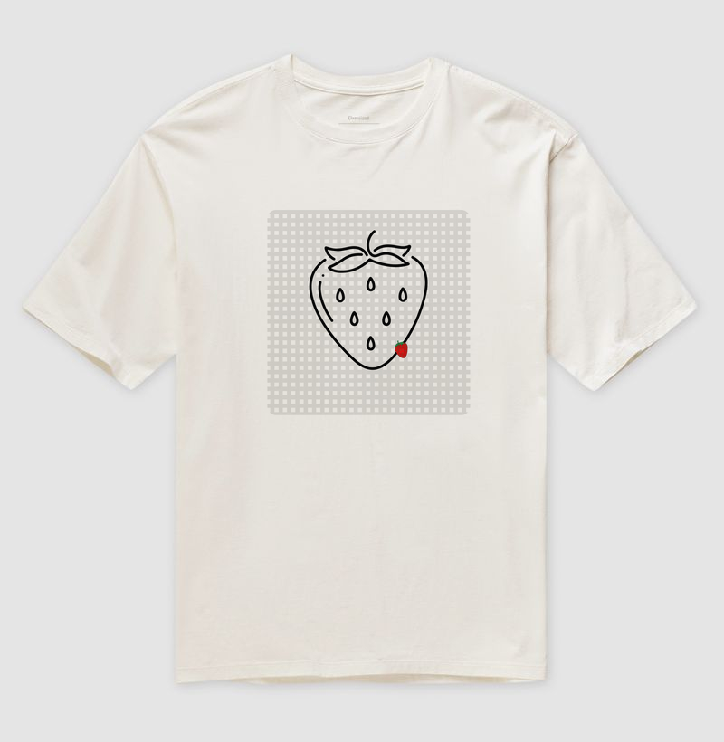 T-shirt morango grande