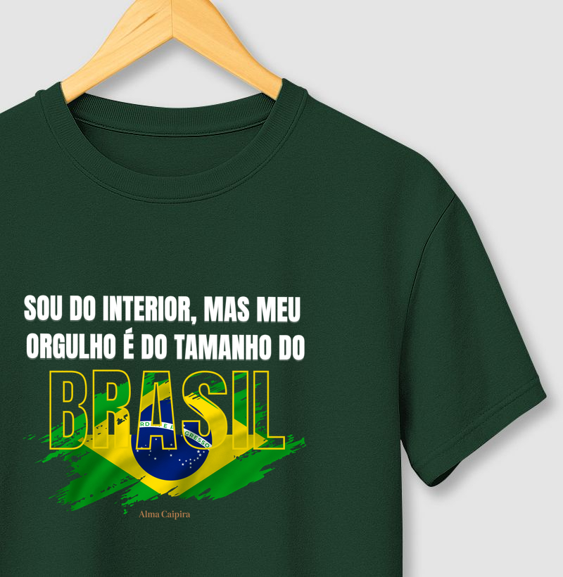 Sou do interior, mas meu orgulho é do tamanho do Brasil