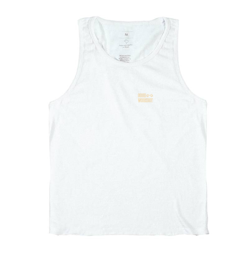 Regata Good Workout com Halter Logo Amarela