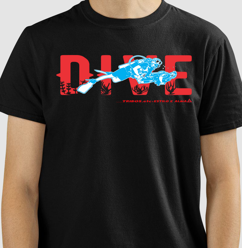 CAMISETA RESERVA.INK MASCULINA E FEMININA TRIBOS.etc ADVENTURE DIVE