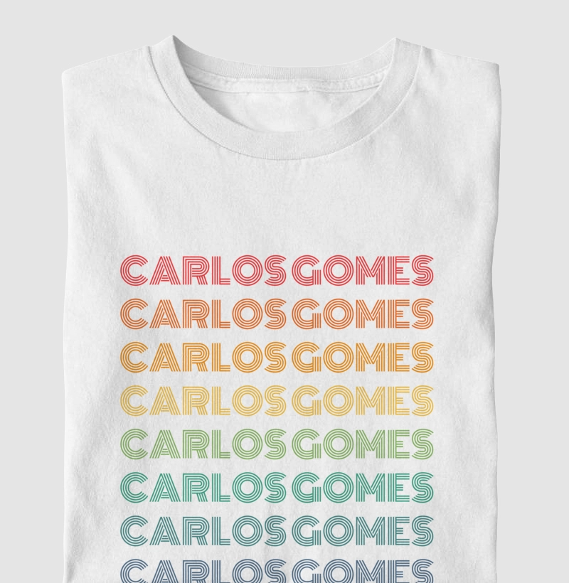 Carlos Gomes Letreiro Retrô