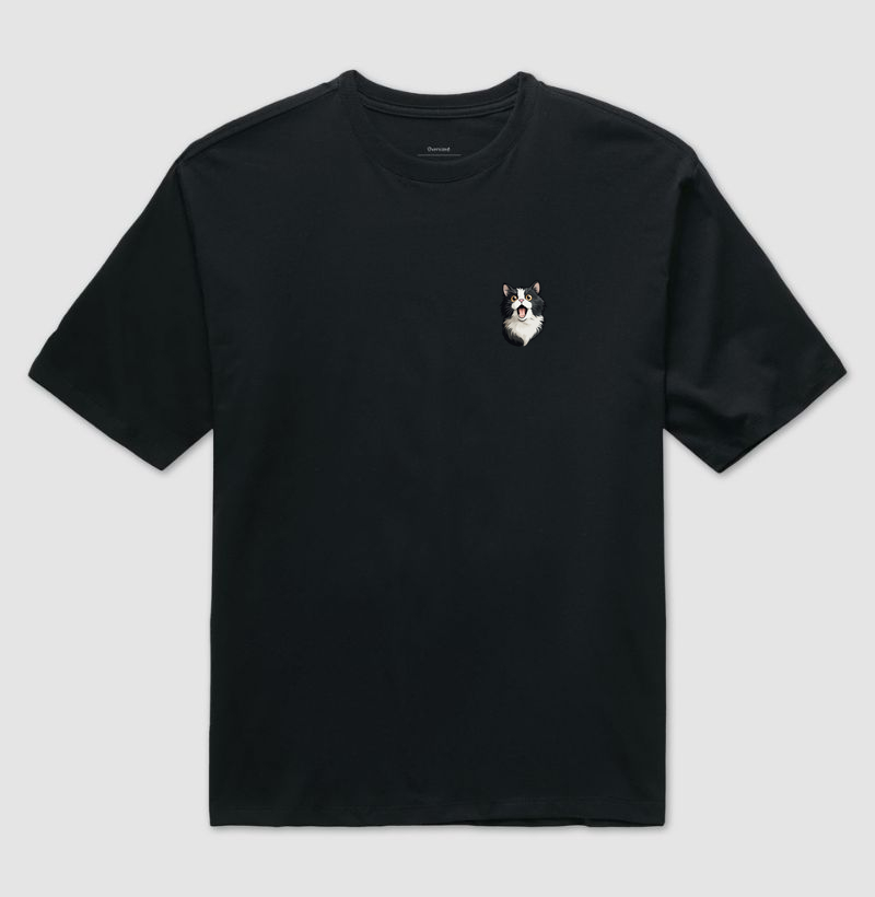 Gato Preto e Branco Minimalista