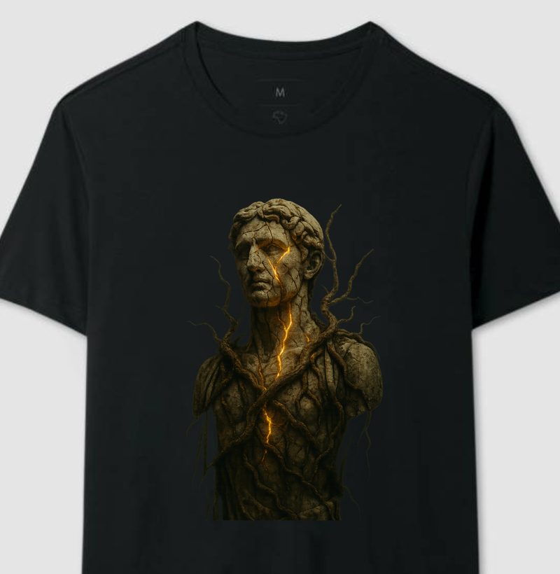 Camiseta "Resiliência Estoica" – Quebrado, Mas Inquebrável