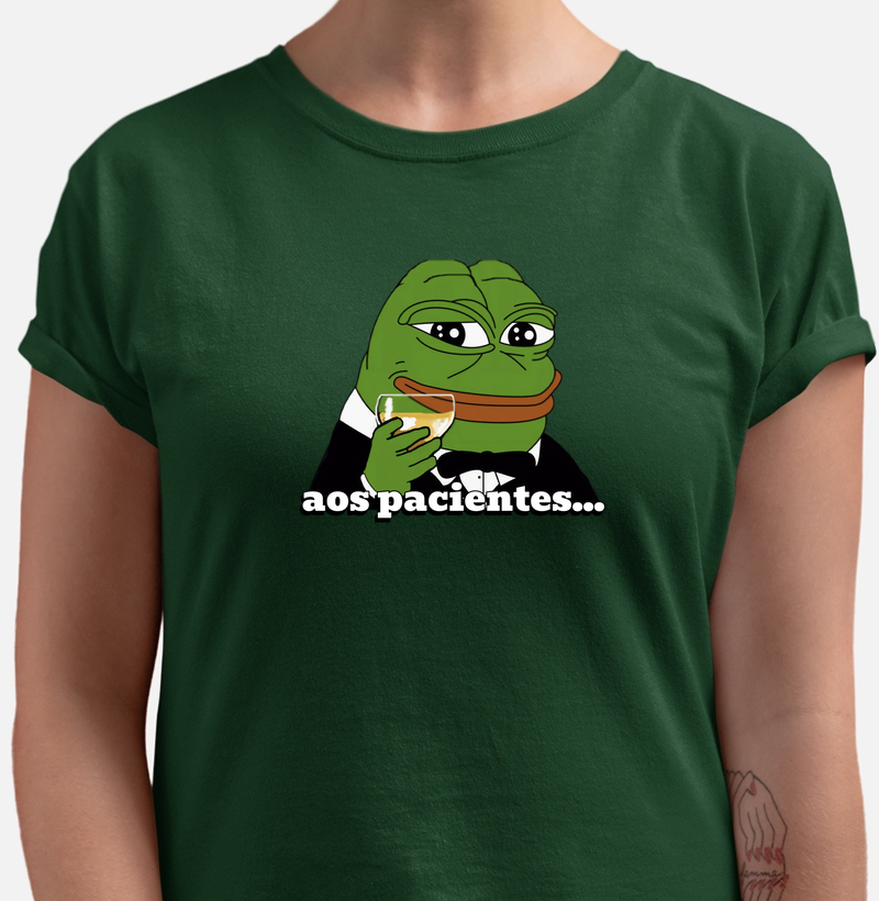 Camiseta Básica Aos Pacientes - CryptoSensu