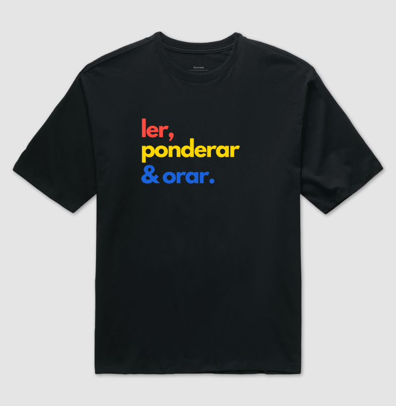 Ler, ponderar & orar - colorido