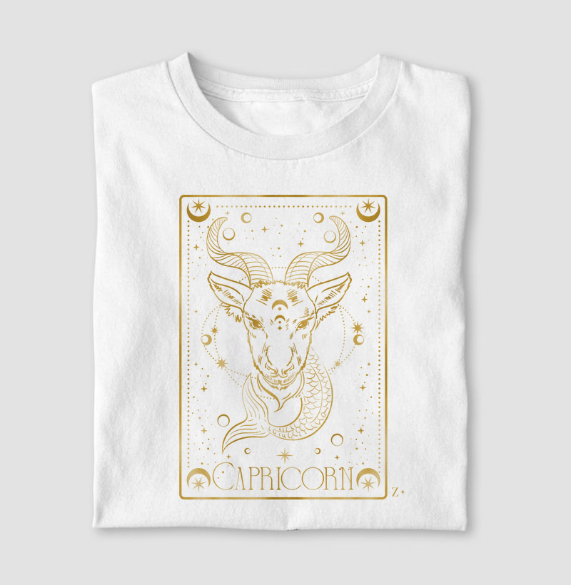 Camiseta Signos CAPRICÓRNIO - LETTER
