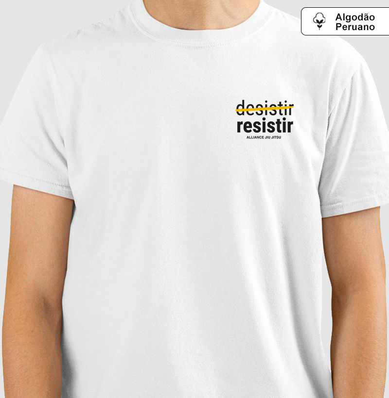 Camiseta Resistir pequeno I Branco
