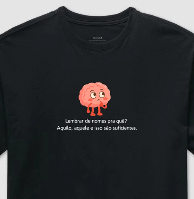 Lembrar de nomes pra quê? Aquilo, aquele e isso são suficientes.