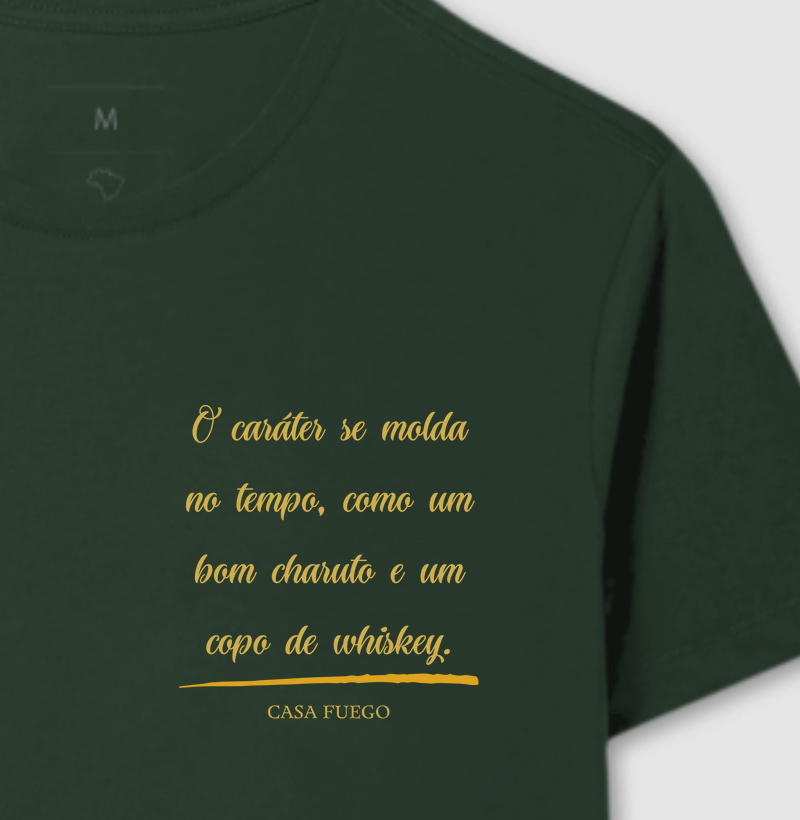 O caráter se molda no tempo, como um bom charuto e um grande whiskey.