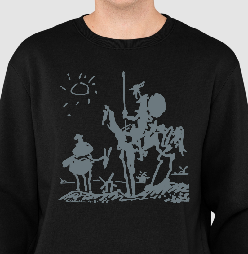 Pablo Picasso Dom Quixote Sueter Slim Moletom