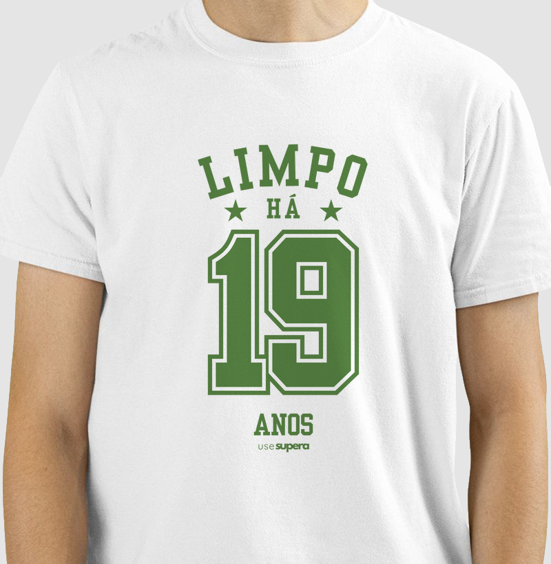 Limpo há 19 anos