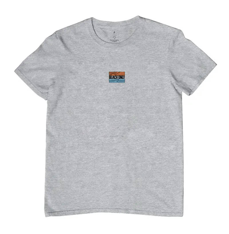Camiseta Sunset Estampa Retangular Cinza