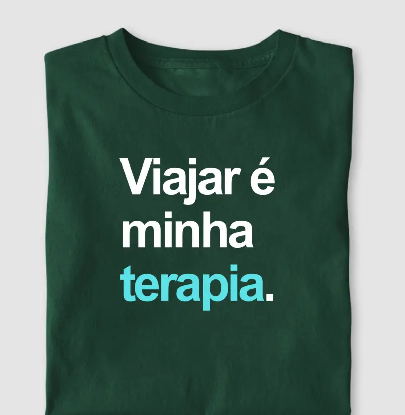 Viajar é minha terapia