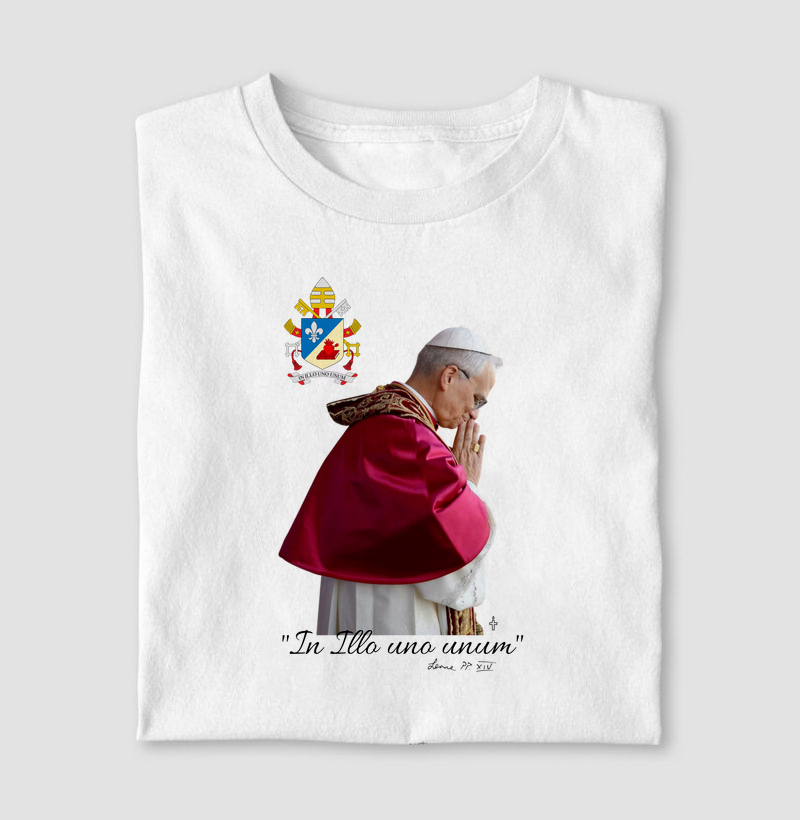 Camiseta Papa Leão XIV In Illo uno unum