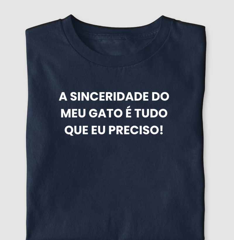A sinceridade do meu gato é tudo que eu preciso