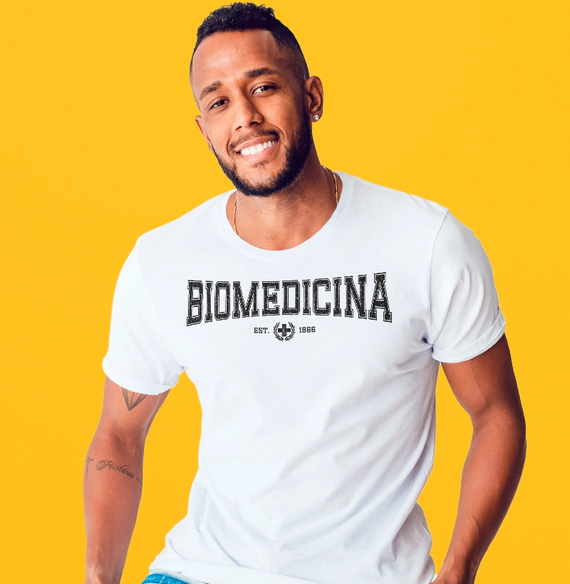 Camiseta Biomedicina Premium Est. 1966 - masculina