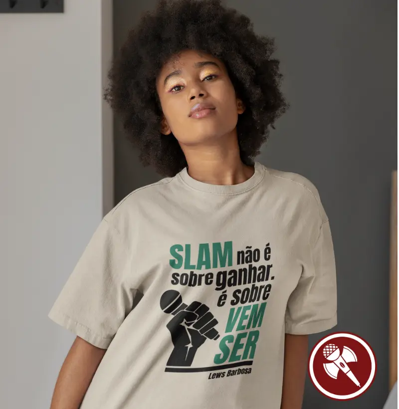 Camiseta Oversize Malha Bold - Slam Vem Ser