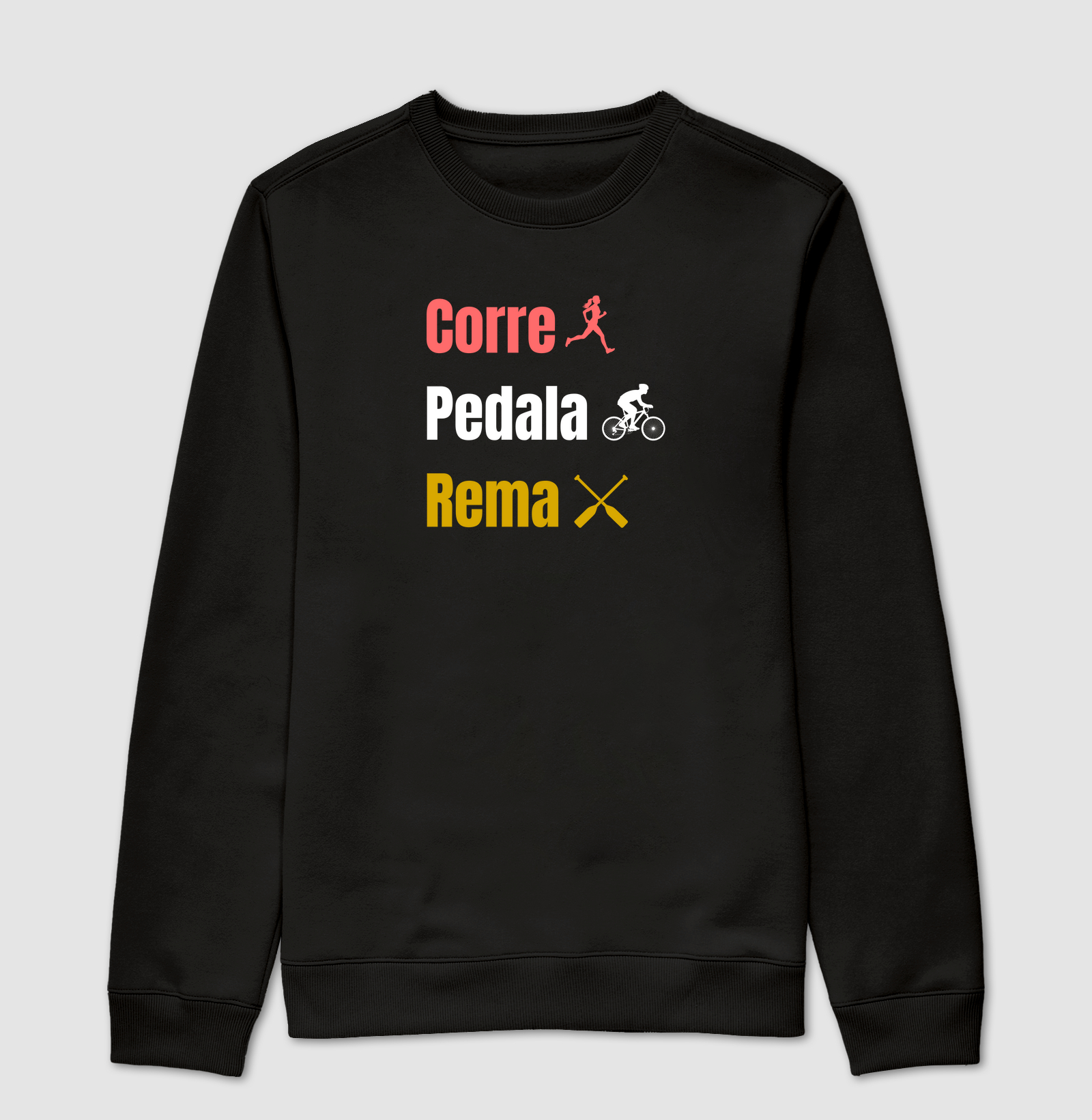 Corre, pedala e rema