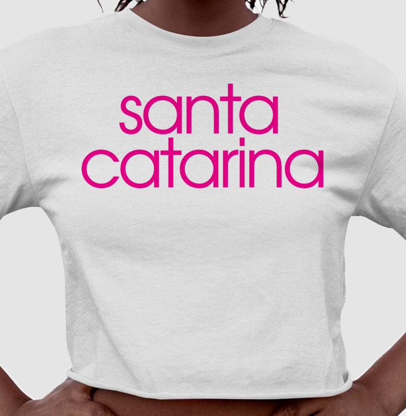 Santa Catarina Estampa Rosa
