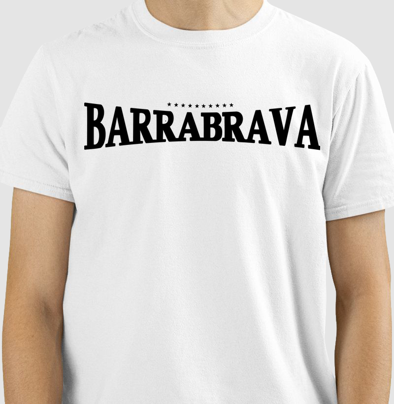 Camiseta Barra Brava - Branca, Vermelha, Cinza, Azul e Amarela (Feminina)