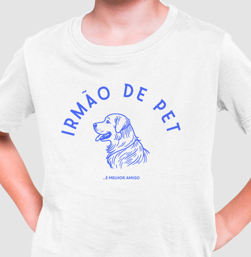 Camiseta Irmão de Pet Golden