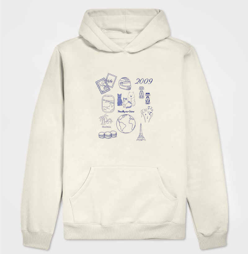 2009 Neuilly-sur-seine Hoodie Moletom Off White