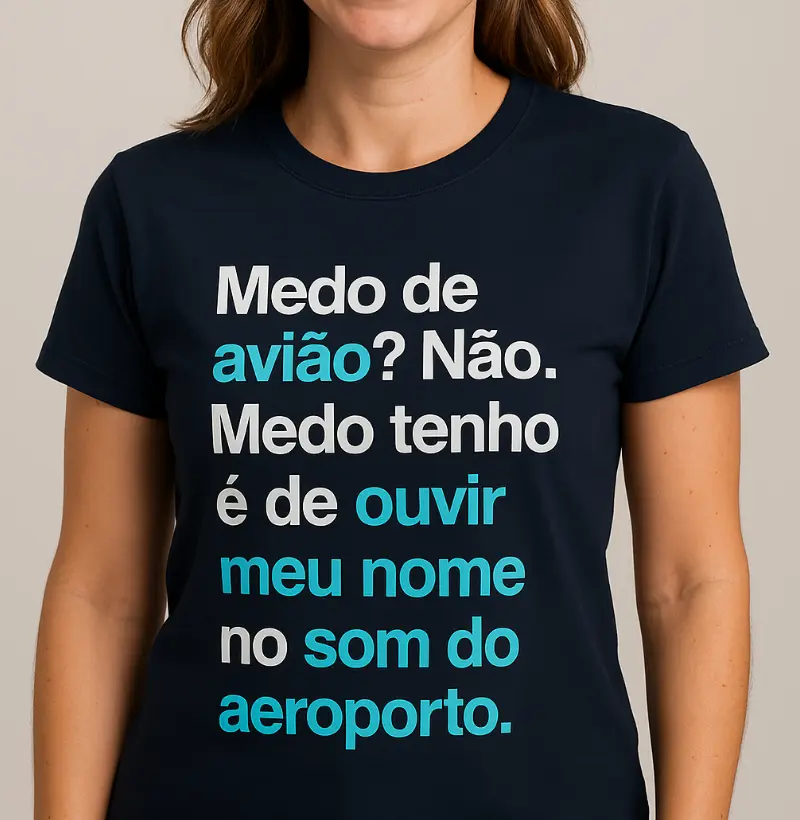 Ouvir meu nome no som do aeroporto