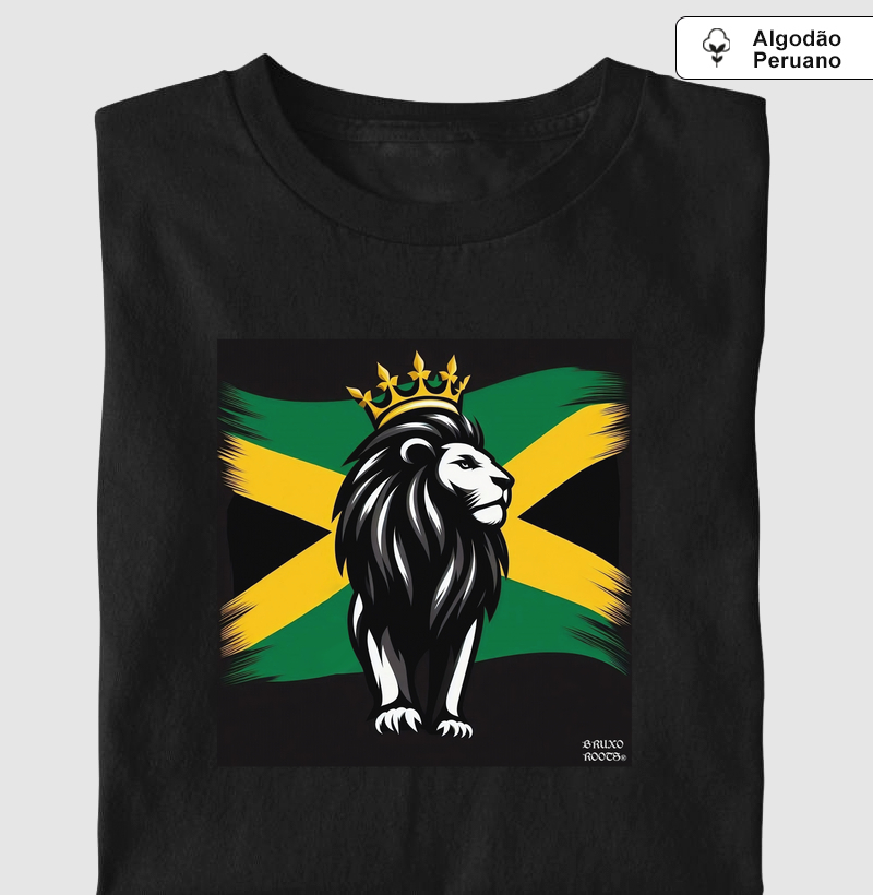 Camiseta Algodão Peruano Jamaica Lion