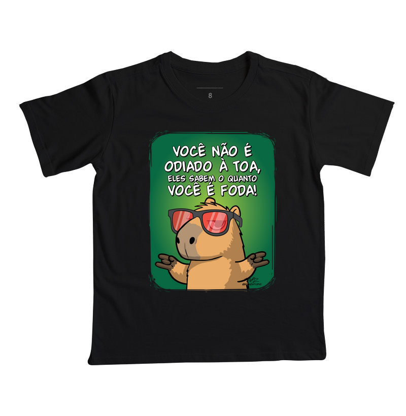 Camiseta Capivara Você é Foda