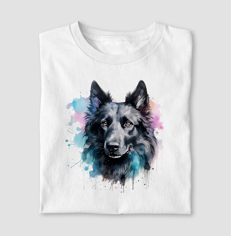 Belgian Sheepdog aquarela