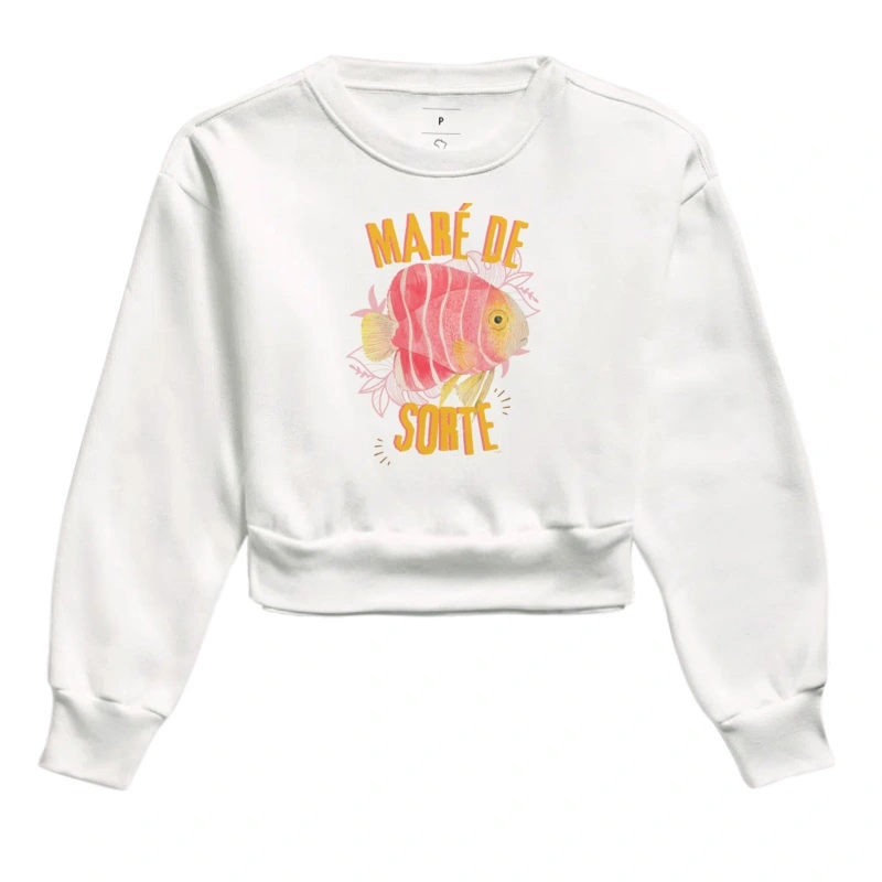 Moletom Cropped Maré de Sorte 