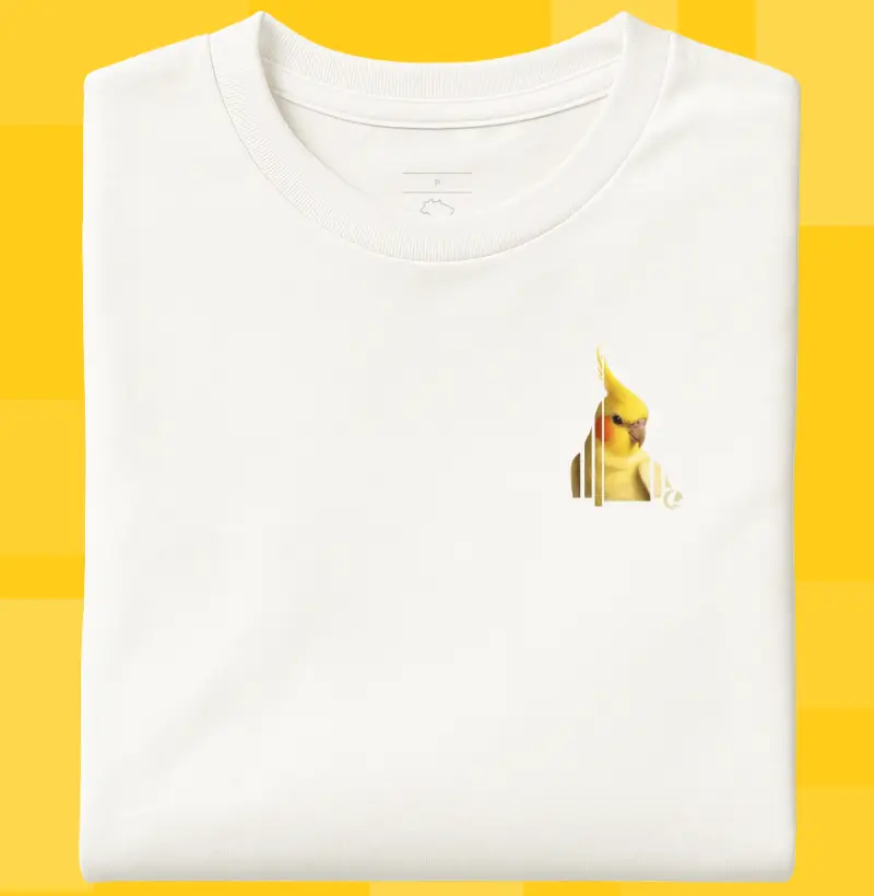 Camiseta Calopsita Lutina Minimalista