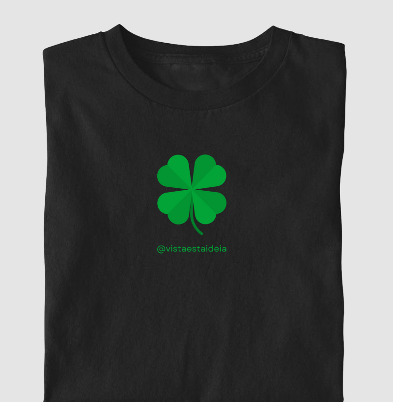 Camiseta estampada - Trevo da Sorte
