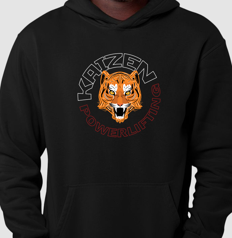 Moletom Hoodie Slim Tigre Kaizen Powerlifting 
