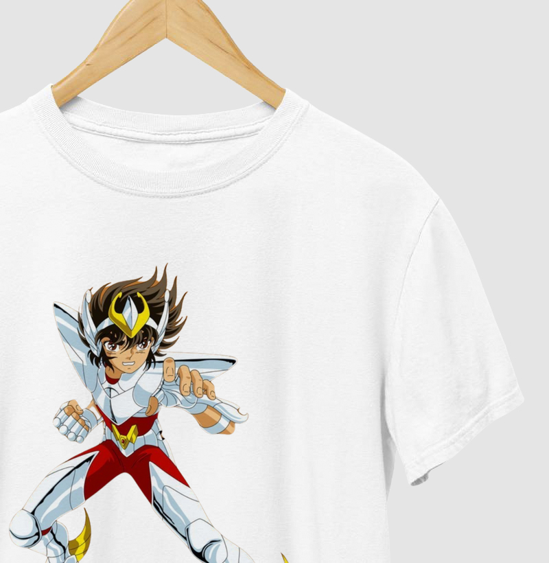 Camiseta geek com estampa Seya - Cavaleiros do Zodíaco